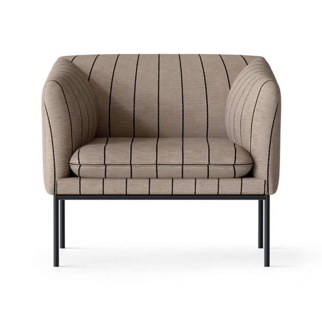 Ferm living turn fåtölj pasadena (randig)