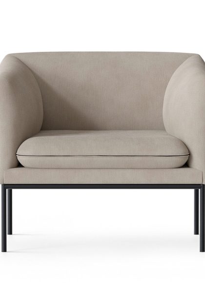 Ferm living turn fåtölj cotton linen natural