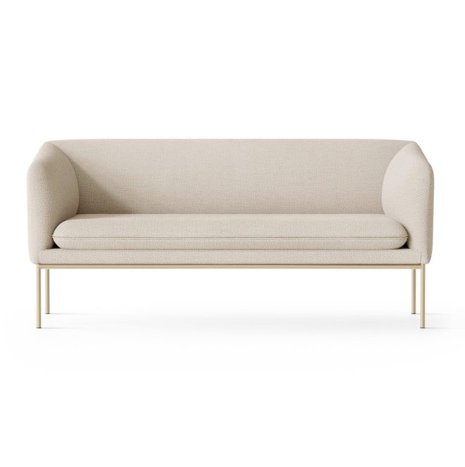 Ferm living turn soffa 2-sits cashmere bouclé offwhite