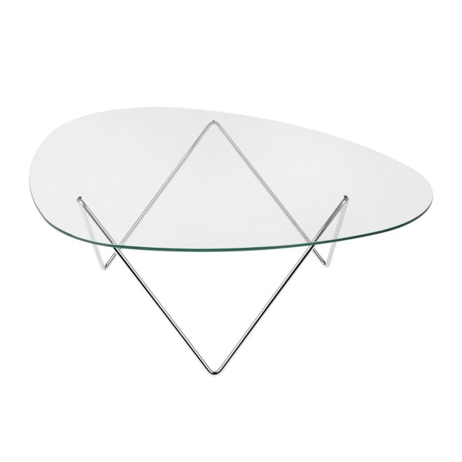 Gubi pedrera soffbord krom