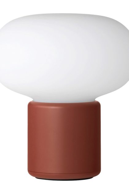 New works karl-johan bordslampa portabel earth red