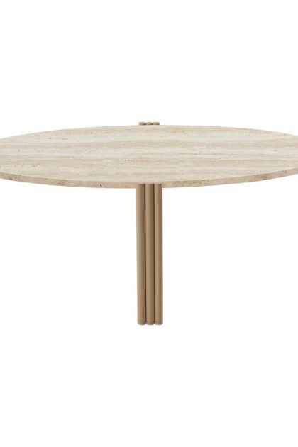 Aytm tribus soffbord oval 92,4x47,6x35 cm light sand-travertine