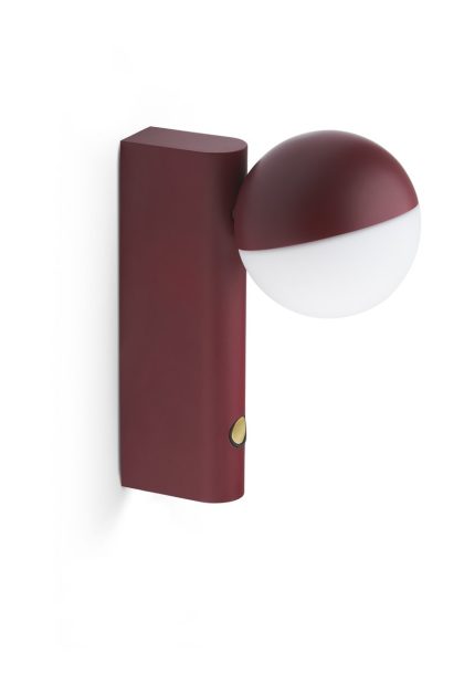 Northern balancer mini vägg- och bordslampa cherry red