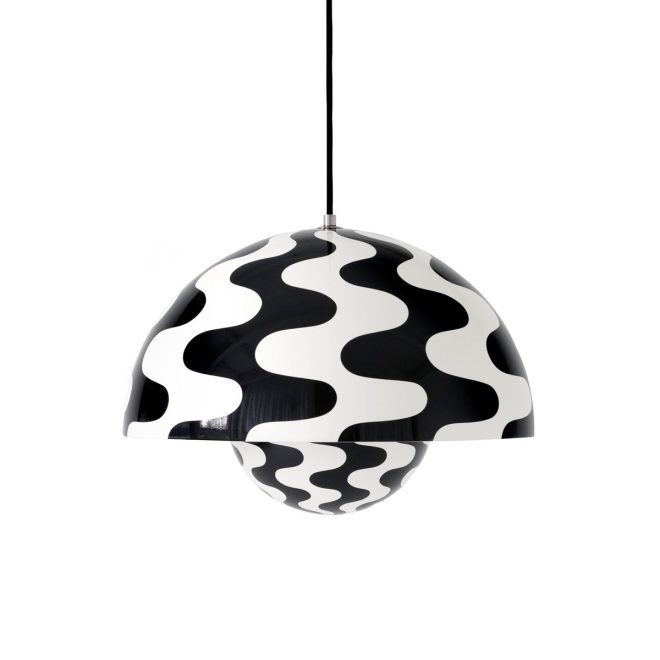 &tradition flowerpot vp7 pendel black-white pattern