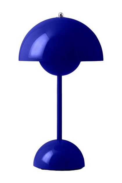 &tradition flowerpot portable bordslampa vp9 cobalt blue