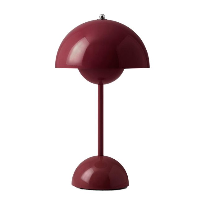 &tradition flowerpot portable bordslampa vp9 dark plum