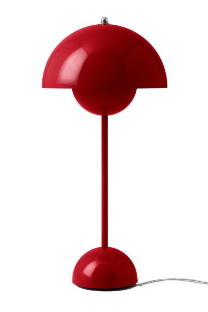 &tradition flowerpot vp3 bordslampa vermilion red