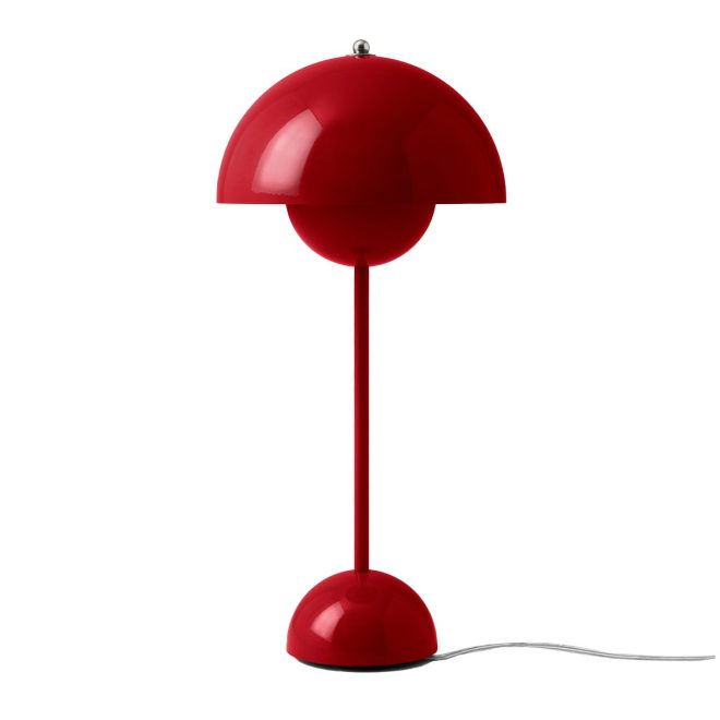 &tradition flowerpot vp3 bordslampa vermilion red