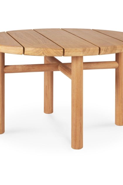 Ethnicraft quatro outdoor soffbord teak Ø59 cm