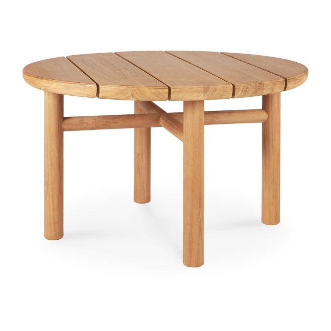 Ethnicraft quatro outdoor soffbord teak Ø59 cm