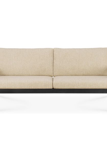 Ethnicraft jack outdoor soffa 2-sits svartbetsad teak natural