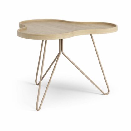 Swedese flower mono bord 62x66 cm h45 ek lackad-nutmeg ral1019