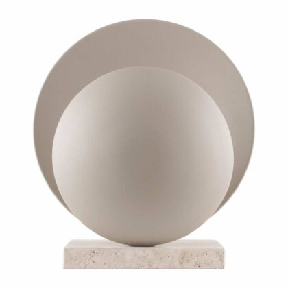 Globen lighting orbit bordslampa beige-travertin