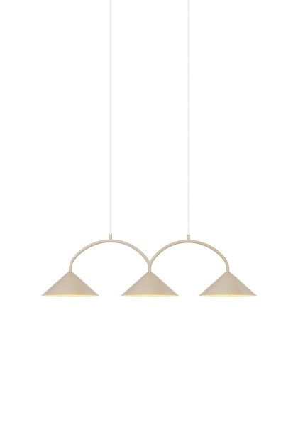 Globen lighting curve pendel 3 beige