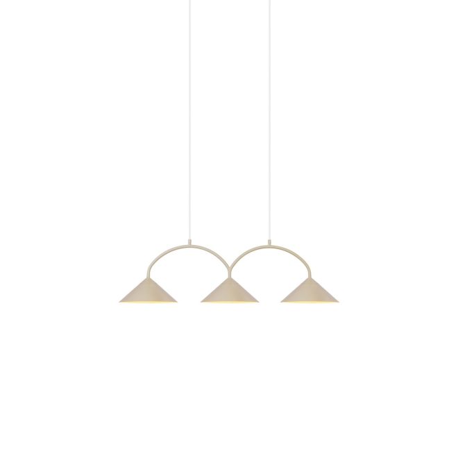 Globen lighting curve pendel 3 beige