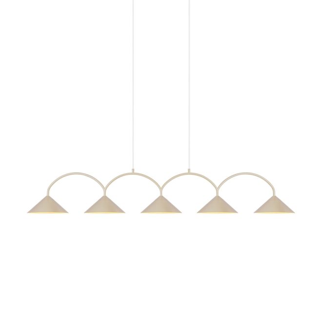 Globen lighting curve pendel 5 beige