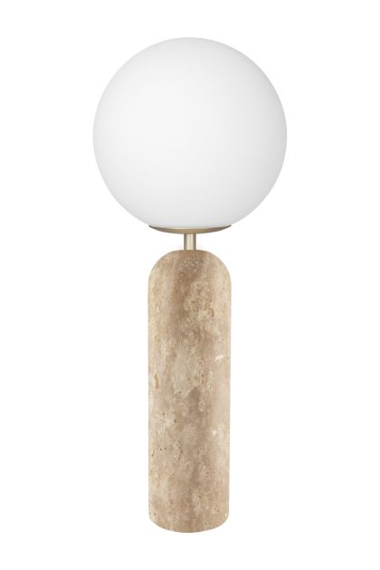 Globen lighting torrano bordslampa travertin