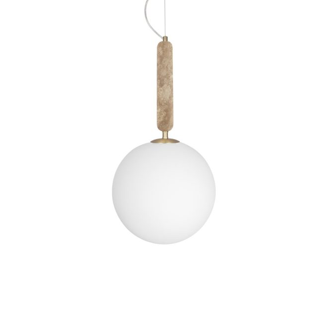 Globen lighting torrano pendel 30 cm travertin