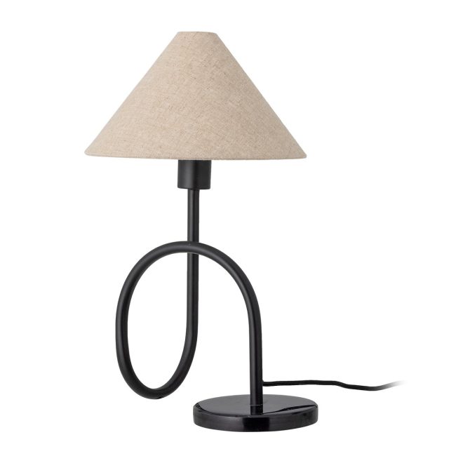 Bloomingville emaline bordslampa 48 cm natur-svart
