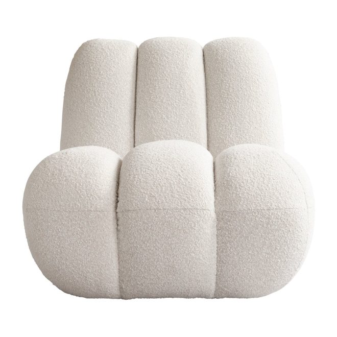 101 copenhagen toe loungefåtölj bouclé off-white