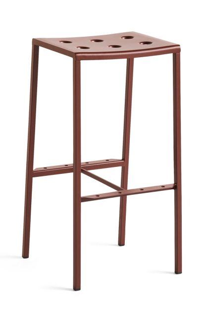 Hay balcony barpall hög 75 cm iron red