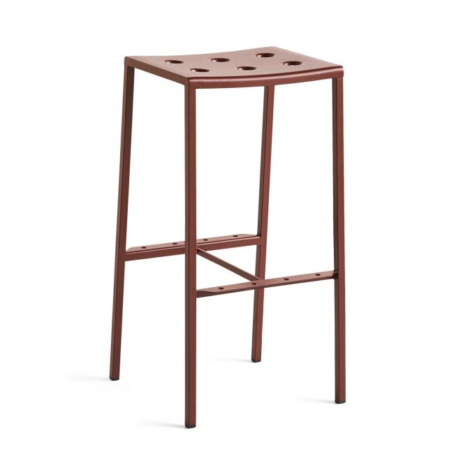 Hay balcony barpall hög 75 cm iron red