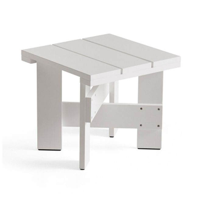 Hay crate low table bord 45x45x40 cm lackad furu white
