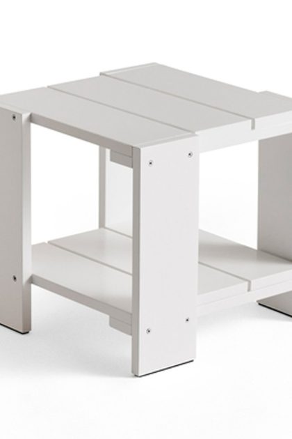 Hay crate side table bord 49,5x49,5x45 cm lackad furu white