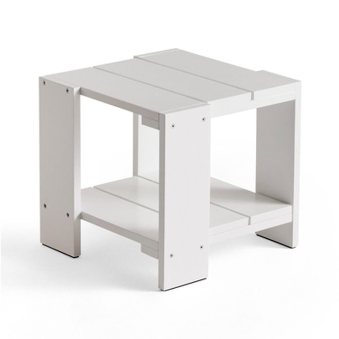Hay crate side table bord 49,5x49,5x45 cm lackad furu white