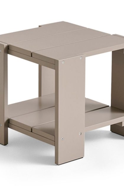 Hay crate side table bord 49,5x49,5x45 cm lackad furu london fog
