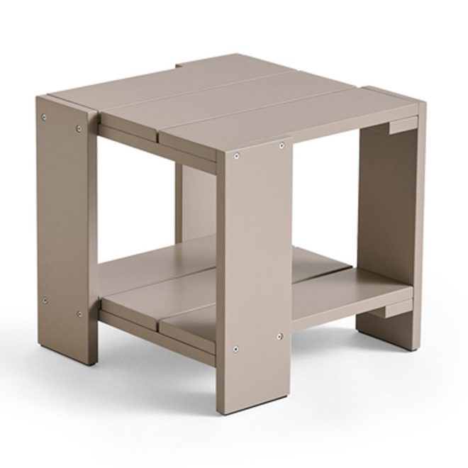 Hay crate side table bord 49,5x49,5x45 cm lackad furu london fog