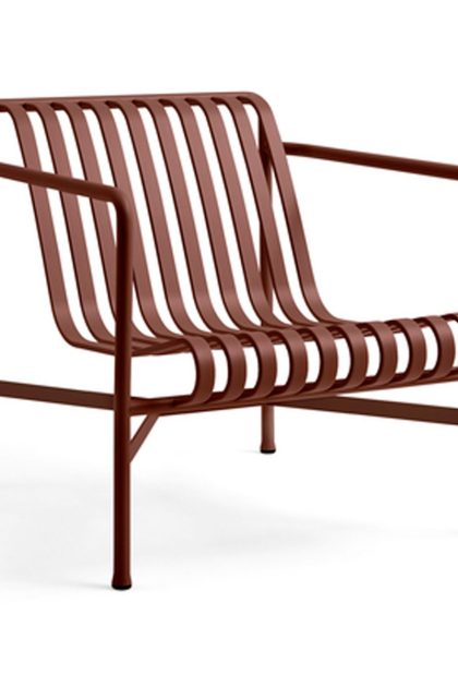 Hay palissade low loungefåtölj iron red