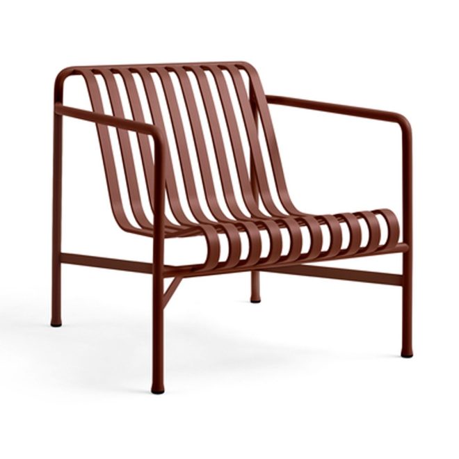 Hay palissade low loungefåtölj iron red
