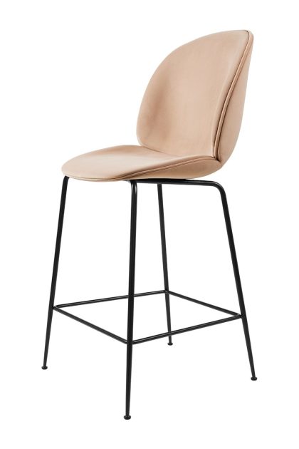 Gubi beetle counter chair helklädd barstol låg sunday 034-black