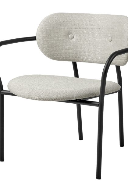 Gubi coco lounge chair fully upholstered eero special fr 106-black