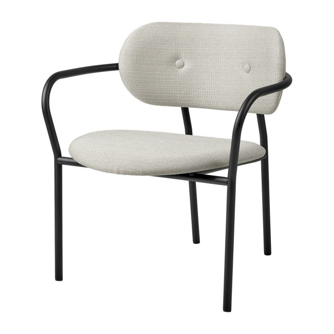 Gubi coco lounge chair fully upholstered eero special fr 106-black