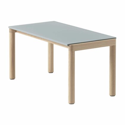Muuto couple 1 plain soffbord 40x84x40 cm pale blue-oak