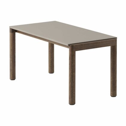 Muuto couple 1 plain soffbord 40x84x40 cm taupe-dark oiled oak