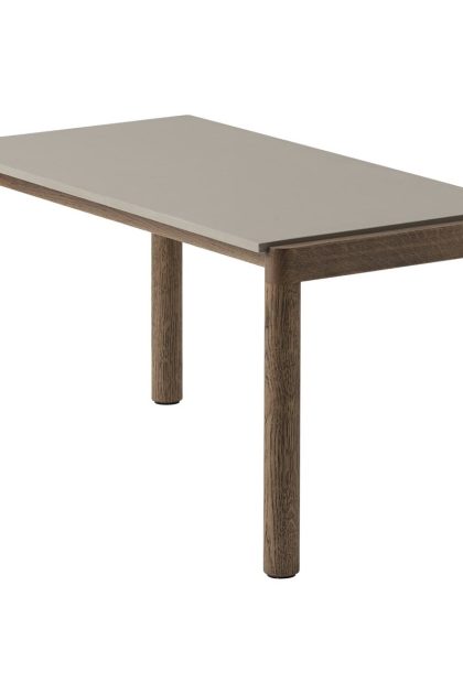 Muuto couple 1 plain soffbord 40x84x40 cm taupe-dark oiled oak