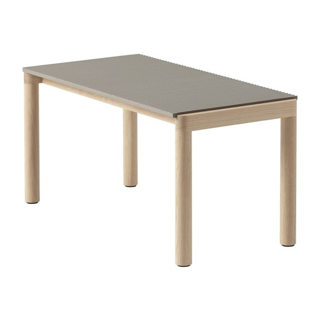 Muuto couple 1 wavy soffbord 40x84x40 cm taupe-oak