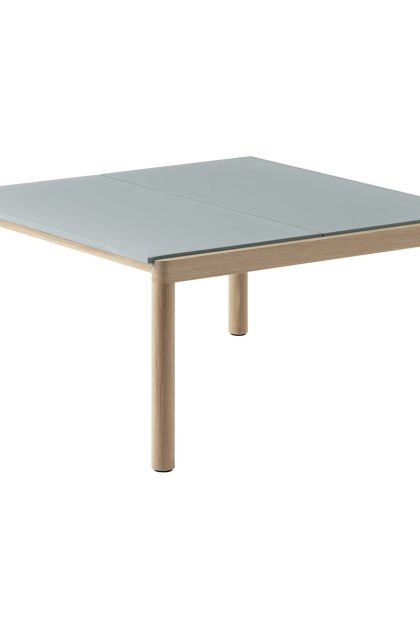 Muuto couple 2 plain soffbord 80x84x40 cm pale blue-oak