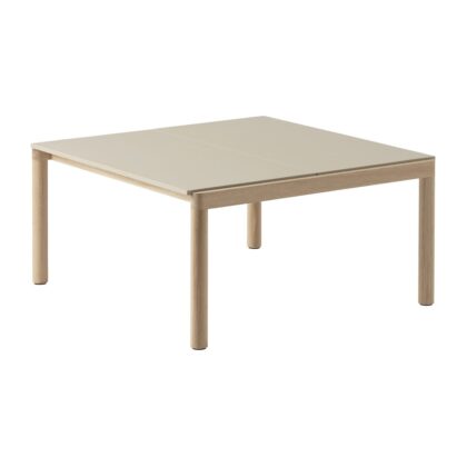 Muuto couple 2 plain soffbord 80x84x40 cm sand-oak