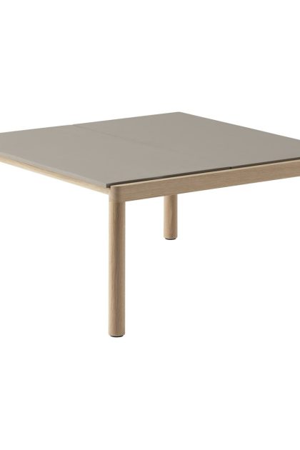Muuto couple 2 plain soffbord 80x84x40 cm taupe-oak
