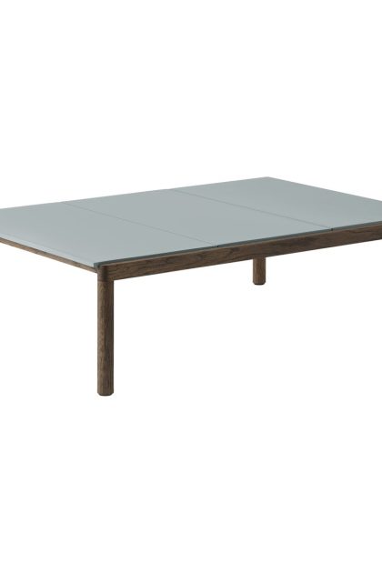 Muuto couple 3 plain soffbord 120x84x35 cm pale blue-dark oiled oak