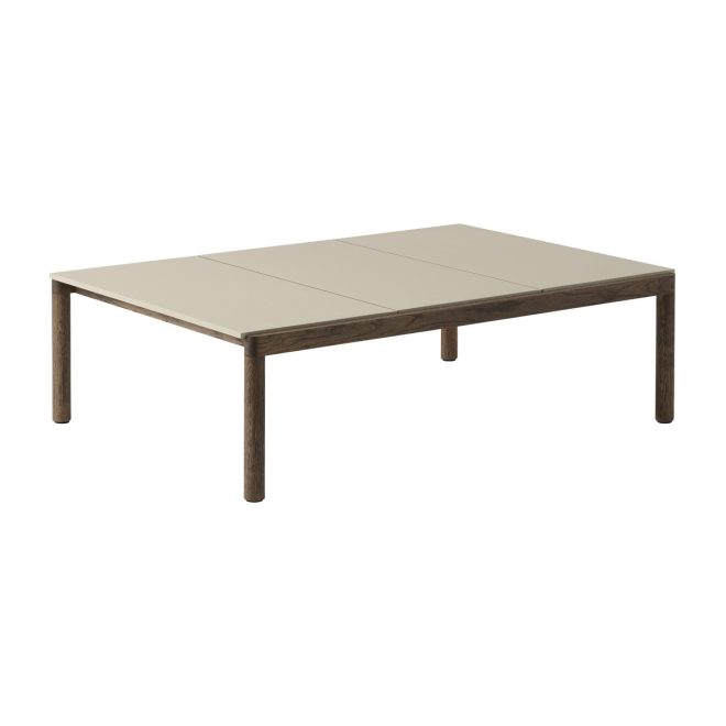 Muuto couple 3 plain soffbord 120x84x35 cm sand-dark oiled oak