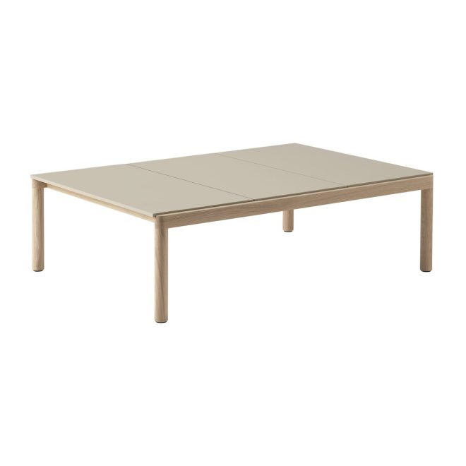 Muuto couple 3 plain soffbord 120x84x35 cm sand-oak