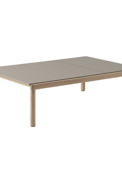 Muuto couple 3 plain soffbord 120x84x35 cm taupe-oak
