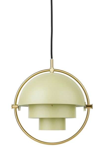 Gubi multi-lite taklampa small brass-desert sage