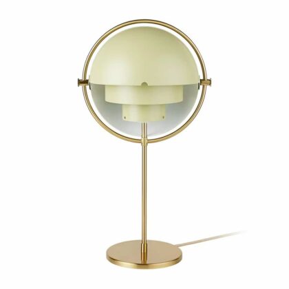 Gubi multi-lite bordslampa brass-desert sage