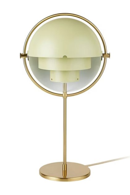 Gubi multi-lite bordslampa brass-desert sage